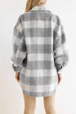 namcoverse Plaid Mohair Button Up Coat