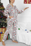 namcoverse Christmas Printed Hooded Loungewear Jumpsuit