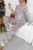 namcoverse Christmas Printed Hooded Loungewear Jumpsuit