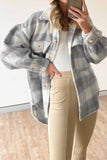 namcoverse Plaid Mohair Button Up Coat