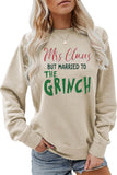 namcoverse Glitter Mrs Claus Printed Cotton Sweatshirt