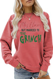 namcoverse Glitter Mrs Claus Printed Cotton Sweatshirt