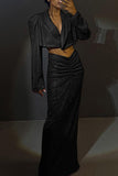 namcoverse Glitter Suit Crop Top Gathering Skirt Set