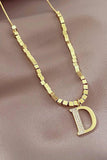 namcoverse Gold Letter D Necklace