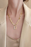 namcoverse Gold Letter D Necklace