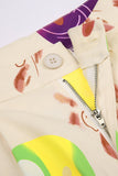 namcoverse Graffiti Print Wide Leg Long Pants