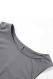 namcoverse Grey Crew Neck Pack Hip Tank Dress