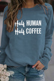 namcoverse Half Coffee Half Human Printed Sweatshirt