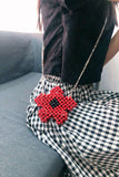 namcoverse Handmade Pentagonal Beaded Crossbody Bag