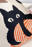 namcoverse Handwoven  Cat Graphic HandBag