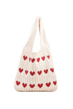 namcoverse Heart Knitted Shoulder Bag