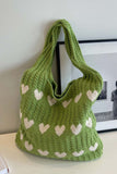 namcoverse Heart Knitted Shoulder Bag