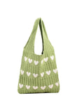 namcoverse Heart Knitted Shoulder Bag