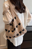 namcoverse Heart Knitted Shoulder Bag