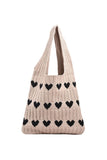 namcoverse Heart Knitted Shoulder Bag