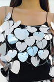 namcoverse Heart Shaped Sequin Body Chain