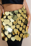 namcoverse Heart Shaped Sequin Body Chain