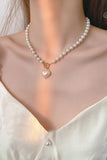 namcoverse Heart-shaped Pearl Necklace