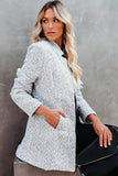 namcoverse Heather Grey Pocketed Coat