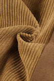 namcoverse High Waist Corduroy Patchwork Long Pants