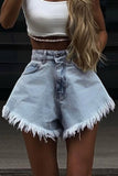 namcoverse High Waist Distressed A-line Short Jeans