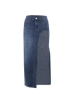 namcoverse High Waist High Slit Denim Skirt