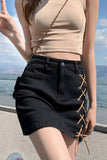 namcoverse High Waist Side Straps Skorts