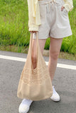 namcoverse Hollow-out Crochet Knitted Tote Bag