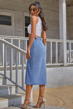 namcoverse Irregular Slit Denim Skirt