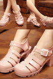 namcoverse Jelly Platform High Heel Sandals