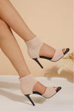 namcoverse Ankle Strap High Heel Fish Mouth Sandals