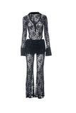 namcoverse Lace Bodysuit Long Pants Suits