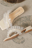 namcoverse Lace Pearl Square Toe Sandals