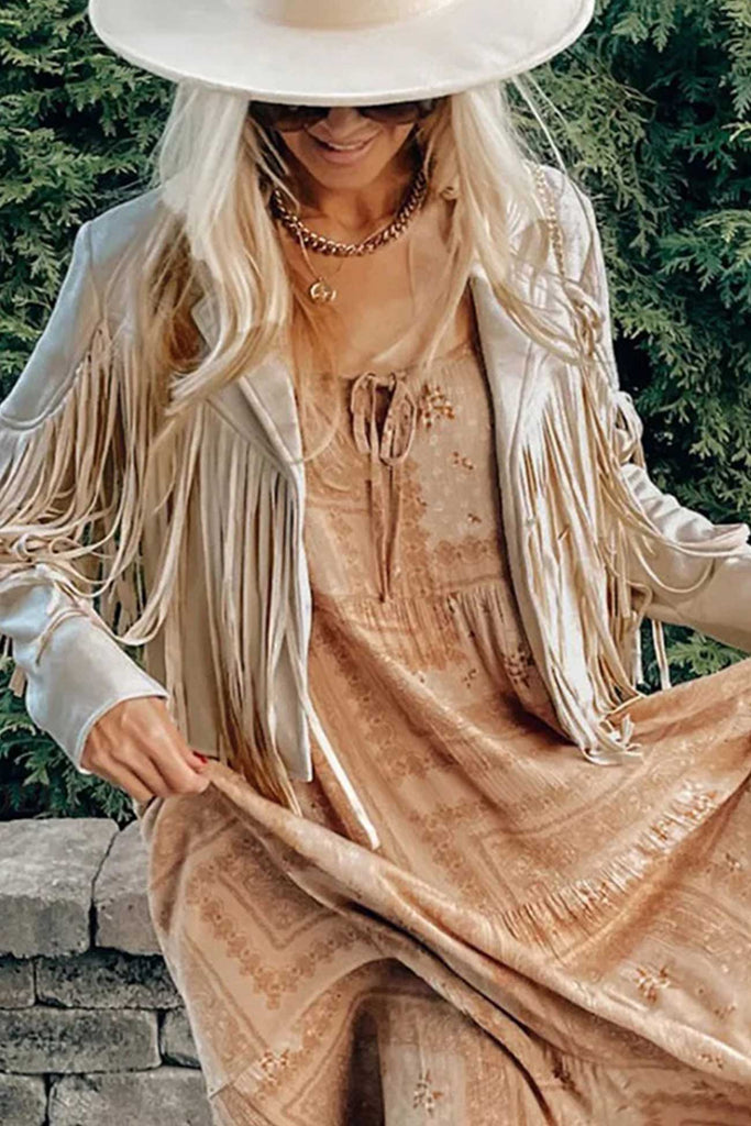 namcoverse Lapel Tassel Decoration Short Jacket