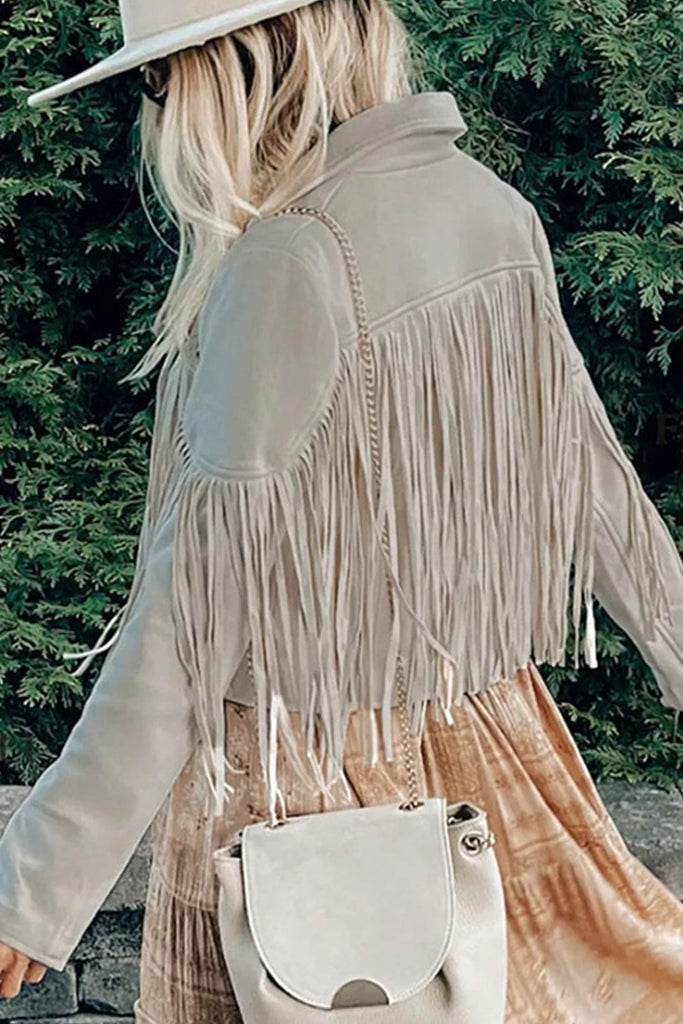namcoverse Lapel Tassel Decoration Short Jacket