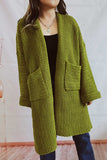 namcoverse Large Pocket Open Front Cardigan