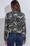 namcoverse Leaf Print Cropped Coat