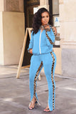 namcoverse Leopard Print Patchwork Tracksuits Suits