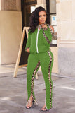 namcoverse Leopard Print Patchwork Tracksuits Suits