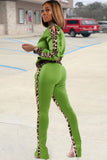 namcoverse Leopard Print Patchwork Tracksuits Suits