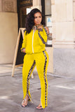 namcoverse Leopard Print Patchwork Tracksuits Suits