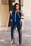 namcoverse Leopard Print Patchwork Tracksuits Suits