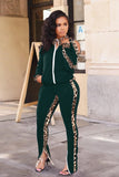 namcoverse Leopard Print Patchwork Tracksuits Suits