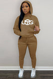 namcoverse Letter Embroidery Hoodie Suits