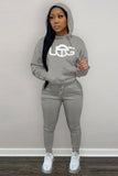 namcoverse Letter Embroidery Hoodie Suits