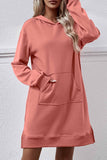 namcoverse Pocket Slit Midi Hoodie Dress