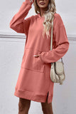 namcoverse Pocket Slit Midi Hoodie Dress