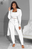 namcoverse Long Cardigan Vest Three Piece Long Pants Suits