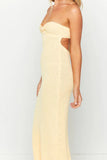 namcoverse Low Cut Tie-back Strapless Dress