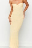 namcoverse Low Cut Tie-back Strapless Dress